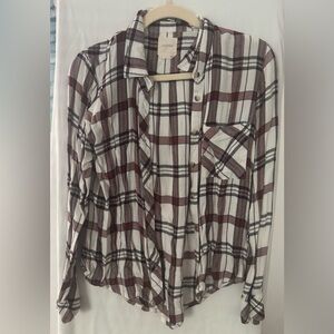 Harper Red and Black Plaid Shirt